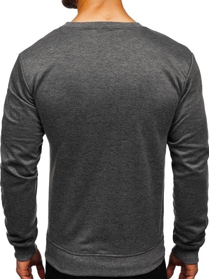 Bolf Herren Sweatshirt ohne Kapuze Dunkelblau JZ11050