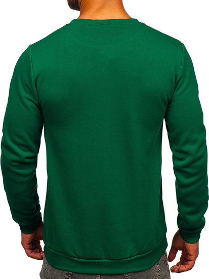 Bolf Herren Sweatshirt ohne Kapuze Grün HW3102