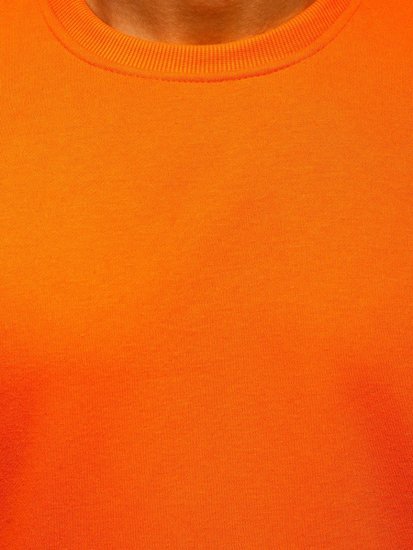 Bolf Herren Sweatshirt ohne Kapuze Orange  2001