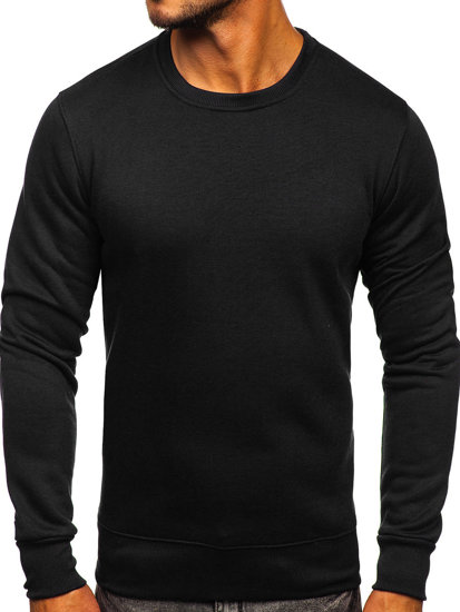 Bolf Herren Sweatshirt  ohne Kapuze Schwarz  2001