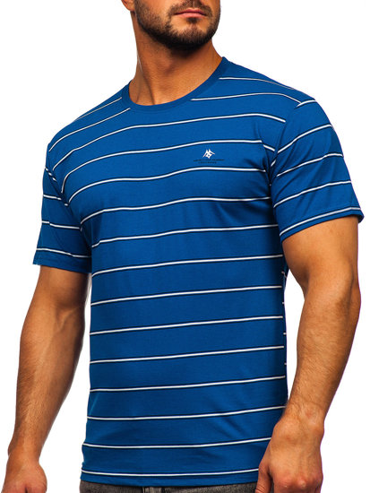 Bolf Herren T-Shirt Blau  14952