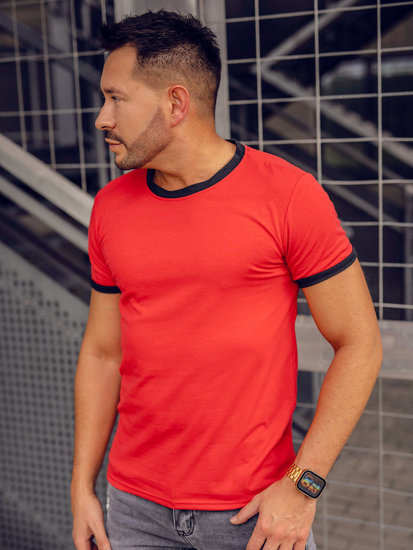 Bolf Herren T-Shirt Rot  8T83A