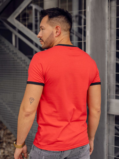 Bolf Herren T-Shirt Rot  8T83A