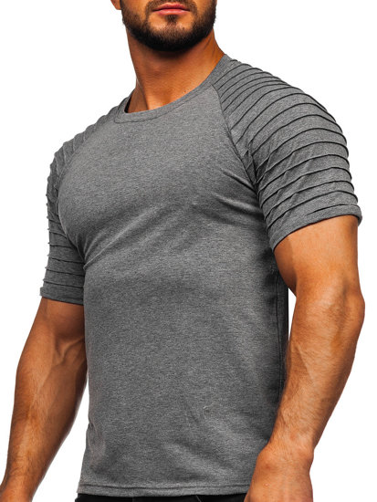 Bolf Herren T-Shirt Schwarzgrau  8T88