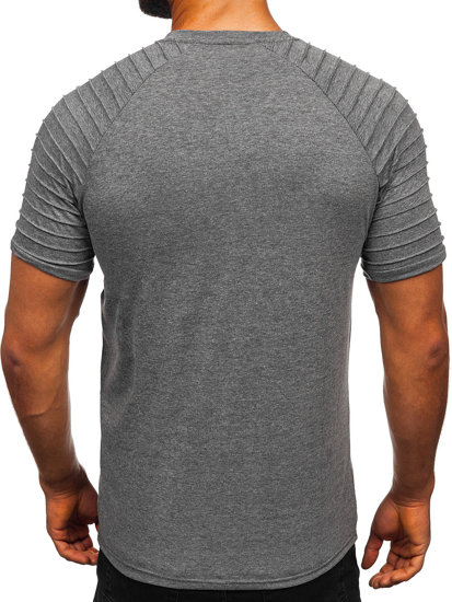 Bolf Herren T-Shirt Schwarzgrau  8T88