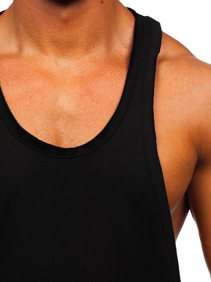 Bolf Herren T-Shirt Tank Top Schwarz  1245