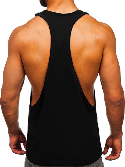 Bolf Herren T-Shirt Tank Top Schwarz  1245