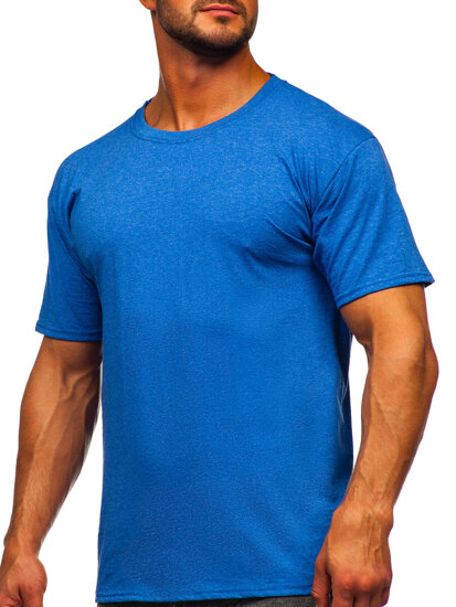 Bolf Herren T-Shirt Uni Blau  B10