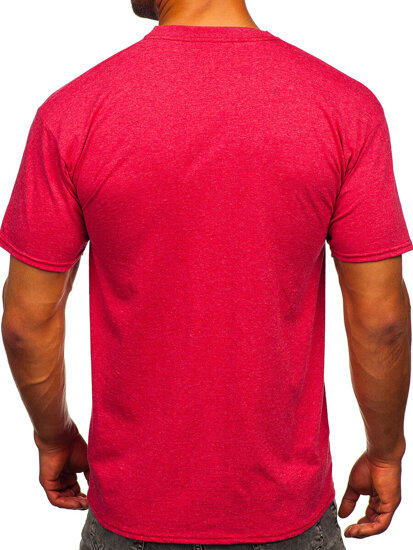 Bolf Herren T-Shirt Uni Rot  B10