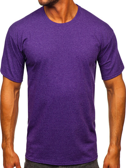 Bolf Herren T-Shirt Uni Violett  B10