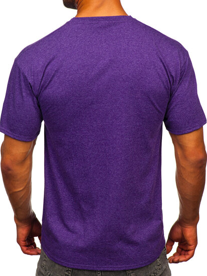 Bolf Herren T-Shirt Uni Violett  B10