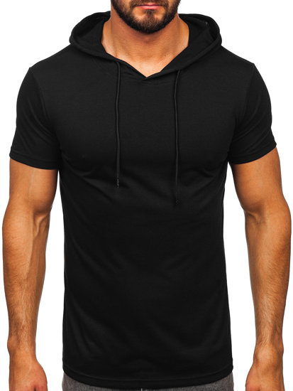 Bolf Herren T-Shirt mit Kapuze Schwarz  8T957