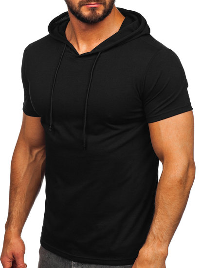 Bolf Herren T-Shirt mit Kapuze Schwarz  8T957