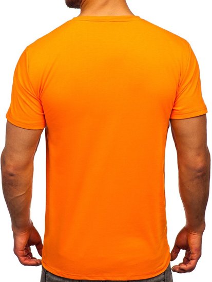 Bolf Herren T-Shirt mit Moiv Orange  Y70013