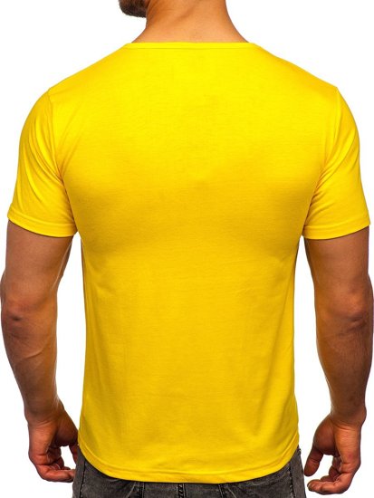 Bolf Herren T-Shirt mit Motiv Gelb  KS2631