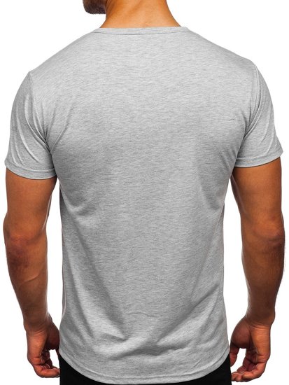 Bolf Herren T-Shirt mit Motiv Grau  KS2552