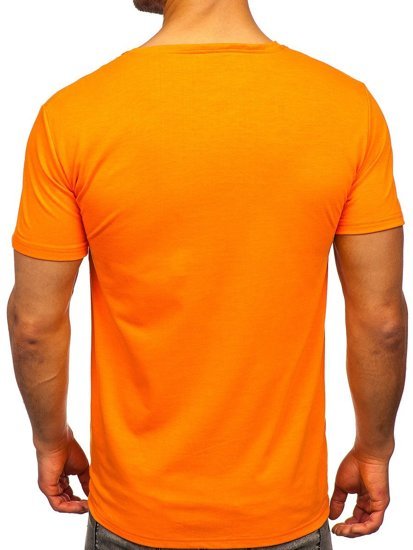 Bolf Herren T-Shirt mit Motiv Orange Y70005