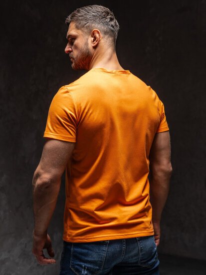 Bolf Herren T-Shirt mit Motiv Orange Y70005