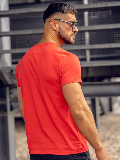 Bolf Herren T-Shirt mit Motiv Rot  Y70015A