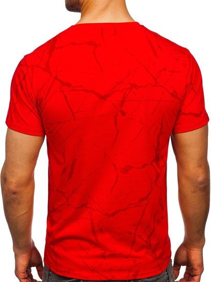 Bolf Herren T-Shirt mit Motiv Rot Y70026