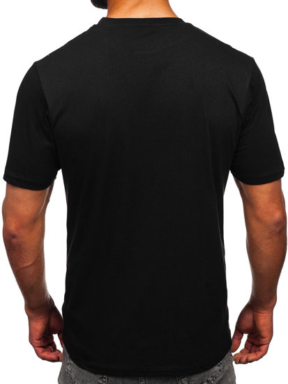 Bolf Herren T-Shirt mit Motiv Schwarz  14207