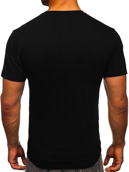 Bolf Herren T-Shirt mit Motiv Schwarz  142173