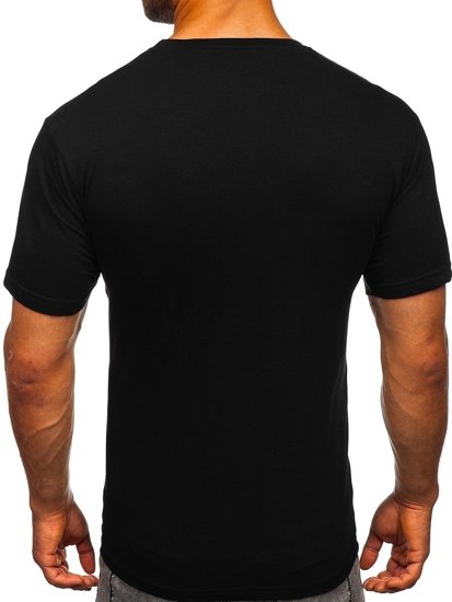 Bolf Herren T-Shirt mit Motiv Schwarz  142174