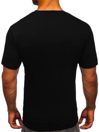 Bolf Herren T-Shirt mit Motiv Schwarz  142176