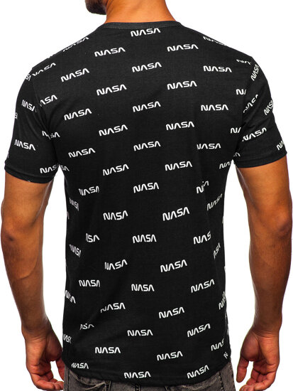 Bolf Herren T-Shirt mit Motiv Schwarz 14950-1