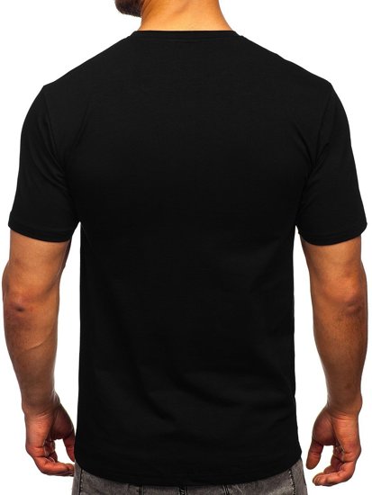 Bolf Herren T-Shirt mit Motiv Schwarz  192364