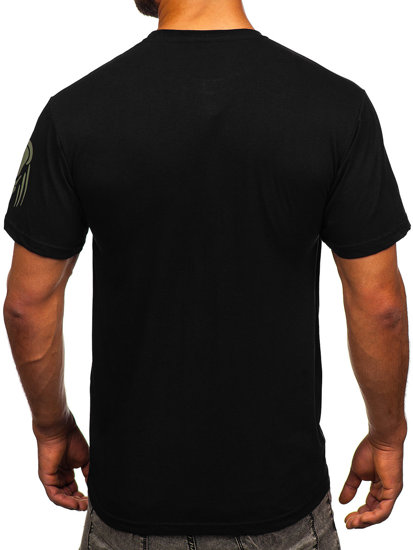 Bolf Herren T-Shirt mit Motiv Schwarz  192379