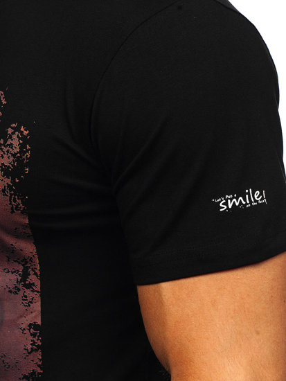 Bolf Herren T-Shirt mit Motiv Schwarz  GS2554