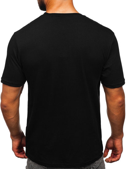 Bolf Herren T-Shirt mit Motiv Schwarz KS2525T