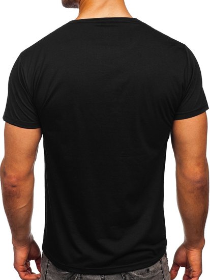 Bolf Herren T-Shirt mit Motiv Schwarz  KS2552