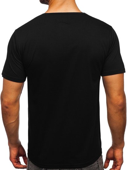 Bolf Herren T-Shirt mit Motiv Schwarz KS2652