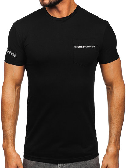 Bolf Herren T-Shirt mit Motiv Schwarz  MT3044