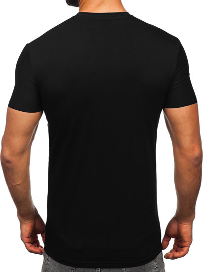 Bolf Herren T-Shirt mit Motiv Schwarz  MT3049