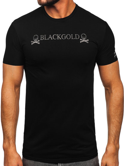 Bolf Herren T-Shirt mit Motiv Schwarz  MT3050