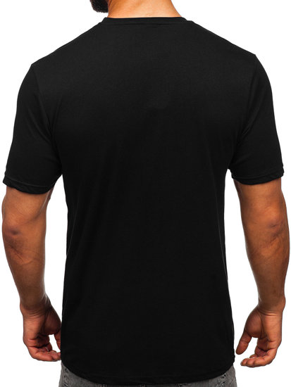 Bolf Herren T-Shirt mit Motiv Schwarz  SS11071