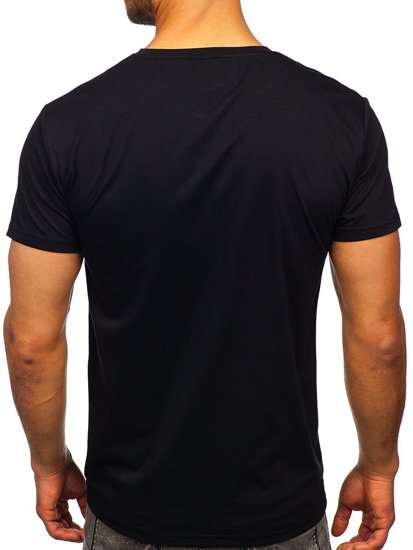 Bolf Herren T-Shirt mit Motiv Schwarz Y70015