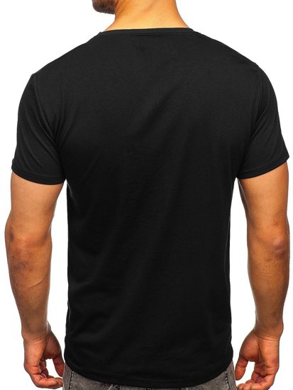 Bolf Herren T-Shirt mit Motiv Schwarz Y70020