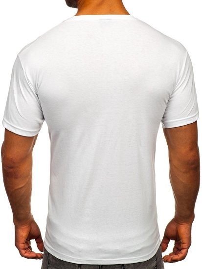 Bolf Herren T-Shirt mit Motiv Weiß  142172