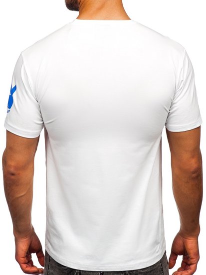 Bolf Herren T-Shirt mit Motiv Weiß  192368