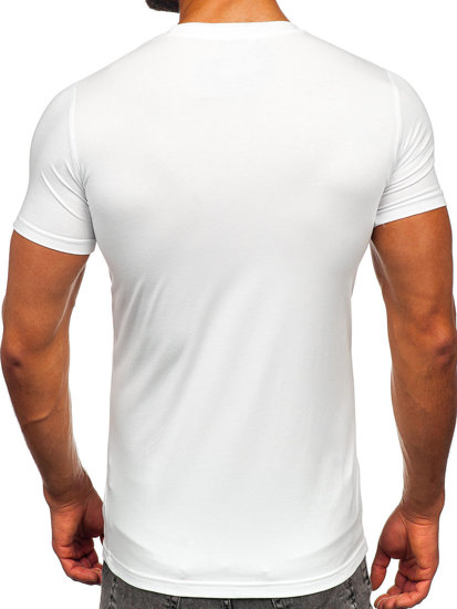 Bolf Herren T-Shirt mit Motiv Weiß  HM918