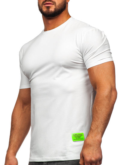 Bolf Herren T-Shirt mit Motiv Weiß  MT3046