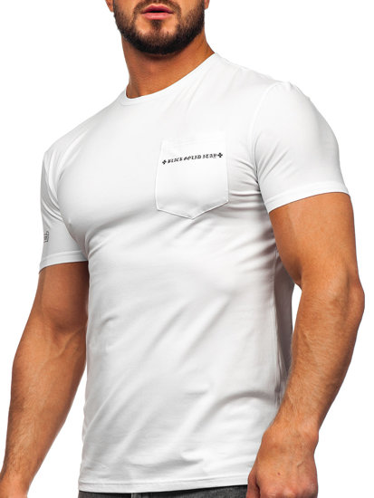 Bolf Herren T-Shirt mit Motiv WeißMT3044