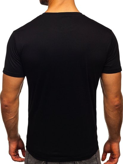 Bolf Herren T-Shirt mit Print Schwarz KS2385