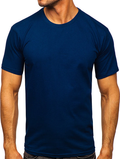 Bolf Herren T-Shirt ohne Motiv Indigo  192397