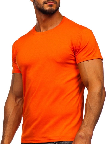 Bolf Herren T-Shirt ohne Motiv Orange  2005-32