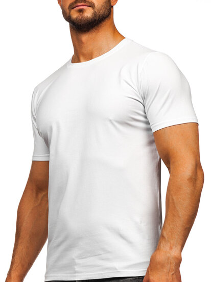 Bolf Herren T-Shirt ohne Motiv Weiß  M216